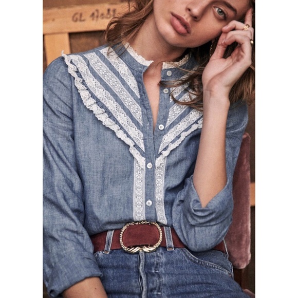 🦄SOLD🦄 NWOT Sezane | Laure Shirt - Picture 8 of 16